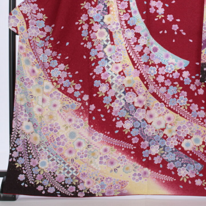 楽天市場】【中古】【購入品】振袖 フルセット Mサイズ 花柄 成人式 