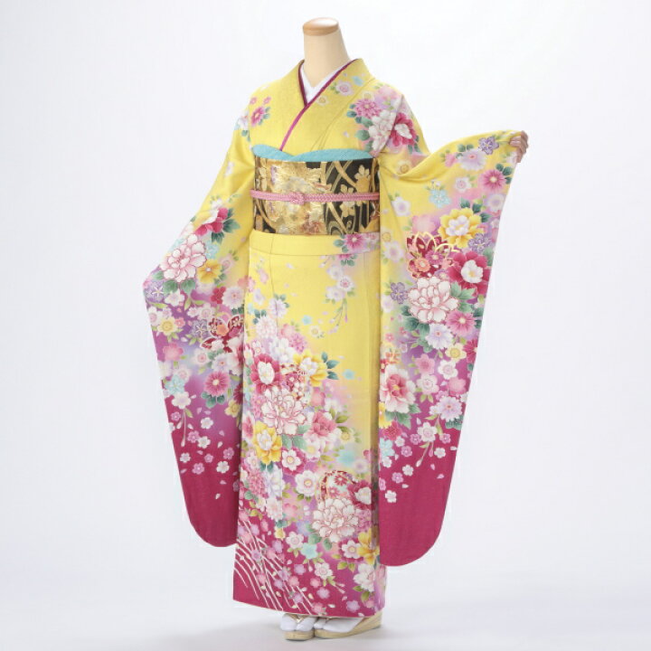 楽天市場】【中古】【購入品】振袖 フルセット Lサイズ 花柄 成人式 