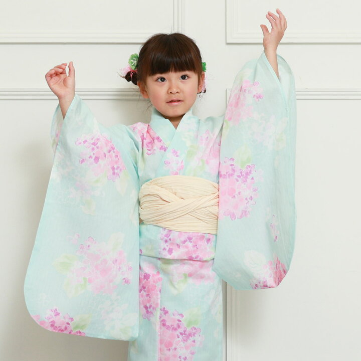 楽天市場】浴衣 子供 女の子 子供浴衣 浴衣 兵児帯 2点セット 140cm 