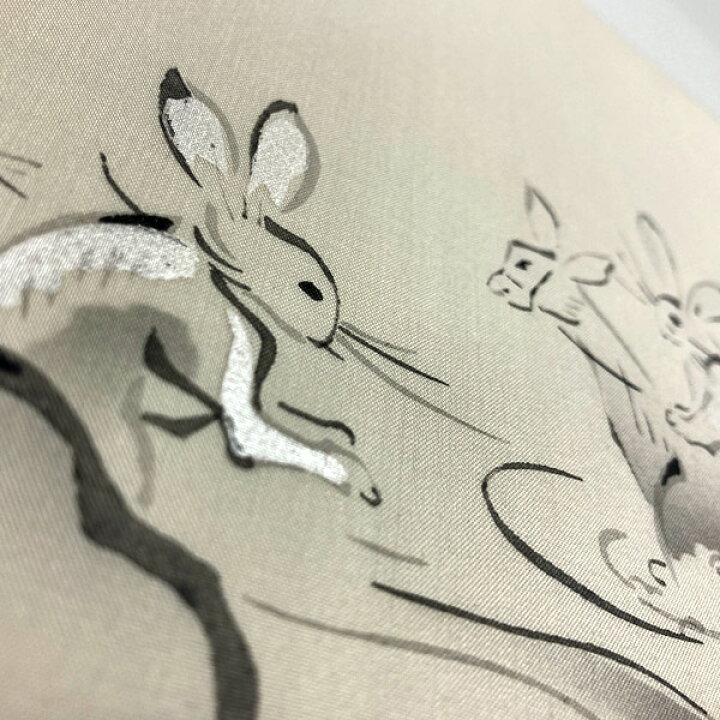 楽天市場】名古屋帯 鳥獣戯画 ひょうたん 九寸 正絹 変わり染 名古屋 