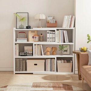 本棚 大容量 伸縮ラック シェルフ 収納棚 ディスプレイ収納 木製 ホワイト 白 クルミ色 胡桃 伸縮 オープンラック おしゃれ シンプル/ベーシック/レトロ/モダン/ミッドセンチュリー/カフェ風