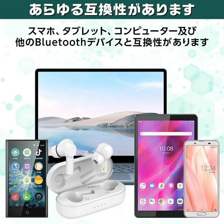 楽天市場】ヤホン 超小型 高音質 両耳 左右分離型 軽量 ワイヤレス 