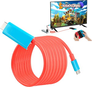 「送料無料」【2024最新型】Switch ドック Switch交換ケーブル HDMIアダプター Switchミニドック【4K&1080解像度/HD変換/TVモード】 スイッチドック取替 Type C HDMIケーブル PD急速充電 多機能 遅延なし