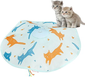 「着後レビューで特典」 猫じゃらし おもちゃ 電動 猫 玩具 一人遊び 猫のおもちゃ キャッチミー 自動回転 猫遊び 猫用品 ペット用品 電動ぐるぐる 猫用 遊べる 運動不足 ストレス解消 充電式 電池不要 留守番対策