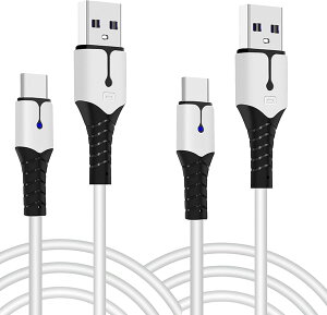 PS5 �R���g���[���[�p �[�d�P�[�u�� [2025�N�A�b�v�O���[�h��] PS5�p�[�d�R�[�h Type C �P�[�u�� 2M �}���[�d�R�[�h Switch/Xbox Series/Xperia/aquos/Galaxy�Ȃǂ�USB TypeC�@��Ή� LED�w�������v�t