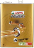 カストロール(Castrol) エンジンオイル POWER1 4T 10W-40 4L 二輪車4サイクルエンジン用部分合成油 MA2 C…