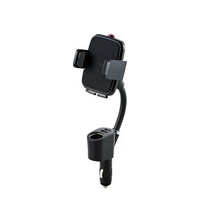 GR ԍڃz_[ X}zX^h VK[\Pbg^Cv 4.5cm~9cm܂őΉ USB|[g×2t 4.8A ubN P-CARS04BK