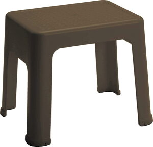 小原産業 プラステップ1体型踏み台 高さ39cm ブラウン ST-305