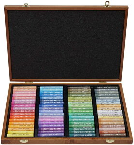 Mungyo Gallery Soft Oil Pastels Wood Box Set of 72 - Assorted Colors by Mungyo Gallery
