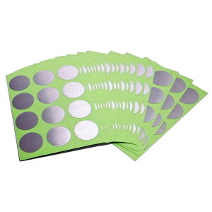 まつうら工業 ポイントマーカーシール (床面標示用) 30mmΦ丸型 240枚 (12片シート×20枚) PM30R-240 シルバー