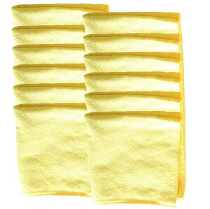 カークランド (KIRKLAND) マイクロファイバータオル 12枚 イエ ロー