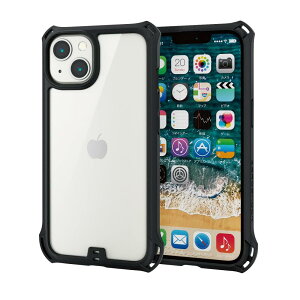 GR i Phone 13/nCubhP[X/ZEROSHOCK/t[J[/ubN