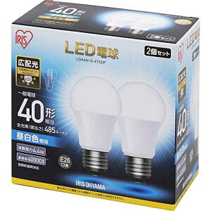 �y�ߓd�΍�z IRIS LED�d�� E26 �L�z�� 40�`���� �����F 2�Z�b�g LDA4NG4T52P