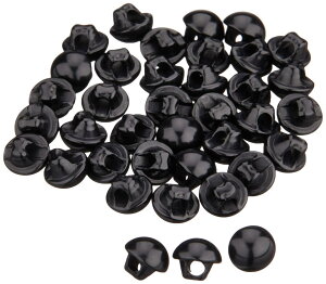 日本紐釦貿易(Nippon Chuko) 裏穴 目玉ボタン 144個入 φ6mm 黒 CE141-1-144 手芸用品 ボタン・フック 目玉ボタン