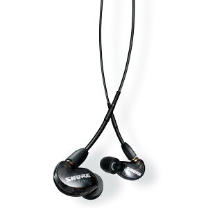 SHURE �V���A �C���z�� AONIC 215 �L�� �}�C�N�t�� SE215DYBK+UNI-A �g�����X���[�Z���g�u���b�N ���Չ��� �Q�[�� �Q�[�~���O �J�i���^ ���C�����X�ϊ���(�ʔ�) MMCX ���P�[�u�� �v���d�l �z�M ���y �I