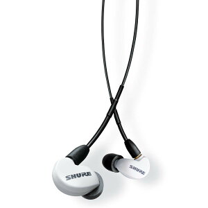 SHURE �V���A �C���z�� AONIC 215 �L�� �}�C�N�t�� SE215DYWH+UNI-A �z���C�g ���Չ��� �Q�[�� �Q�[�~���O �X�y�V�����G�f�B�V���� �J�i���^ ���C�����X�ϊ���(�ʔ�) MMCX ���P�[�u�� �v���d�l �ቹ����