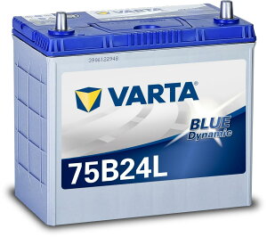 VARTA(�o���^) Blue Dynamic 75B24L ���Y�ԗp�o�b�e���[ �[�d�����/�W���� �G�L�X�g���p���[ �������E�����e�i���X�t���[�� 60B24L/65B24L�݊�