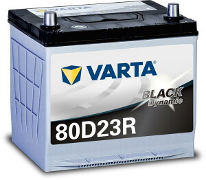 VARTA(�o���^) Black Dynamic 80D23R ���Y�ԗp�o�b�e���[ �[�d�����/�W���� �������E�����e�i���X�t���[�� 75D23R�݊�