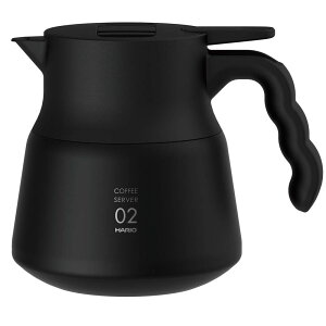 HARIO(�n���I) V60 �ۉ��X�e�����X�T�[�o�[ PLUS 600 �ۑ��\�e��600ml �u���b�N VHSN-60-B