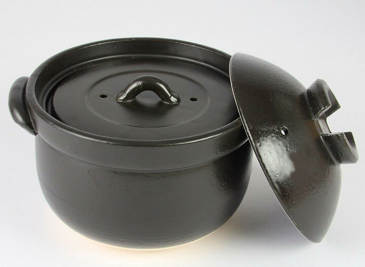 楽天市場】【 ふっくら ごはん鍋 】 5合炊き 二重蓋 四日市ばんこ焼 