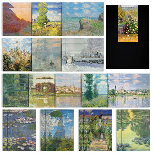 N[h l t ͂ 30Zbg Claude Monet ʉ |XgJ[h X֔ԍg bZ[WJ[h ~jJ[h Gt POSTCARD  G͂