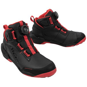 RS�^�C�`(RS TAICHI) �o�C�N ���C�f�B���O�V���[�Y �C �h�� �v���e�N�^�[���� BOA�_�C���� �V�t�g�K�[�h���� DRYMASTER �A���[�V���[�Y RSS013 BLACK/RED 25.0cm