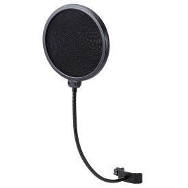 エレコム(ELECOM) HS-PG15BK ポップガード/フレキシブルアーム/クランプ式/ブラック