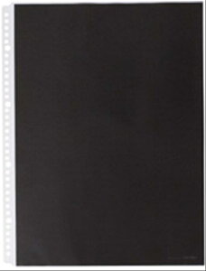 キングジム クリアファイル カラーベース ポケット 10枚入 B4タテ 黒 104CP-BK