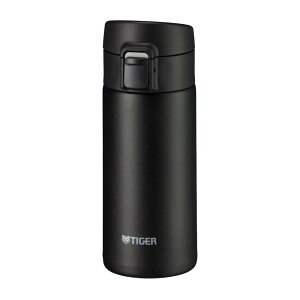 タイガー魔法瓶(TIGER) 水筒 360ml マグボトル ワンタッチ 軽量 ステンレスボトル 真空断熱 保温保冷 ブラック MKA-K036KK