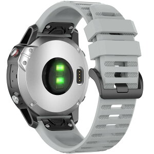 MiimallΉGarmin Fenix 7X/Fenix 7X Sapphire Dual Power/Fenix 6X/Fenix 6X GPS/Fenix 6X PRO oh 26mm Fenix 7X ʋCxg _ȃVR ȒPt ߉\ y FI jʗpiO[j