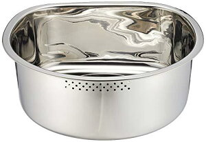 貝印(Kai Corporation) KAI 洗い桶 D型 脚高ゴム付 DZ1141 シルバー