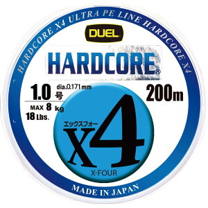 DUEL (fG) PEC ނ莅 HARDCORE X4 y C ނ胉C ދ x x z 1.0 200m 5F/CG [}[LO H3247N-5CBL