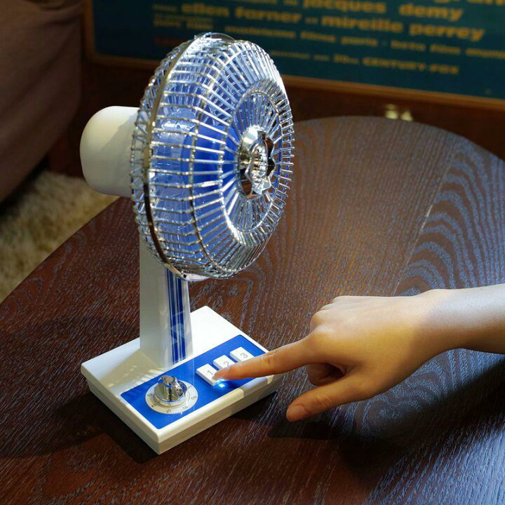 楽天市場】卓上扇風機 昭和レトロ 3 枚羽 レトロファンミニ 扇風機  