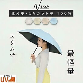 完全遮光日傘　折りたたみ日傘　2ウェイ収納　コンパクト　軽量　6本骨　耐風傘　UVカット　遮光率100%　UPF50+　遮熱　晴雨兼用　ミニサイズ　天然木持ち手　ポキポキしない　熱中症対策　紫外線カット　おしゃれ　かわいい　ギフト母の日敬老の日プレゼント　レディース