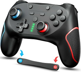 【11/18限定価額　P10倍】即日発送、Switchスイッチ コントローラー プログラム機能 switch プロコン ワイヤレス Bluetooth 接続 6軸ジャイロセンサー TURBO連射 4階段HD振動 1000mAh 本体スリープ解除 Switch/Switch Lite/Switch 有機EL/Windows/Android/IOSに対