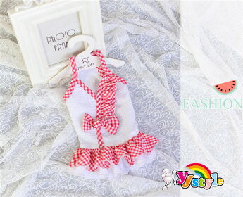 【限定】シンプルで可愛らしいリボンキャミワンピース♪小型犬用♪★【セール】【トイプードル】【パピヨン】【チワワ】【ヨーキー】【ポメラニアン】【春夏新作】【犬ウェア】【犬服】【可愛い】