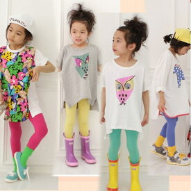 今だけこの価格[BAOBAO]【子供服】（kids）fs04gm [女の子] [男の子]【カラフル】【タイツ】【レキンズ】【スパッツ】【トレンカ】【パンツ】【ストッキング】【ブルー】【イエロー】【グリーン】【90】【100】【110】【120】【130】　【マラソン201504_1000円】