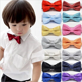 Kids ties[BAOBAO]【子供服】（kids）fs04gm【海外輸入】【韓国】 [女の子]【男の子】【キッズ蝶ネクタイ】【子供蝶ネクタイ】子供ネクタイ　結婚式　入園式　卒園式　フォーマル　入学式【レット】【ブルー】【イエロー】【ネイビ】【紺色】【ホワイト】