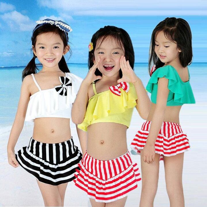 楽天市場 再入荷 Baobao 韓国子供服 Fs04gm 10p01jun14 フリフリ水着 ベビー水着 赤ちゃん水着 キッズ水着 子供水着 女の子 女児 ビキニ 水遊び着 スカート水着 ビーチ用品 スイムウエア プール 子ども ピンク イエロー ブルー 80 145cm