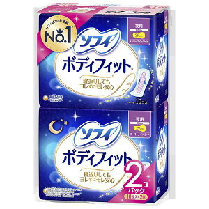 ソフィボディフィット ナイトガード 羽なし 29cm 10枚入x2P ユニ・チャーム