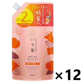 【送料無料】いち髪 濃密W保湿ケア シャンプー つめかえ用 2回分 660mlx12袋 クラシエ