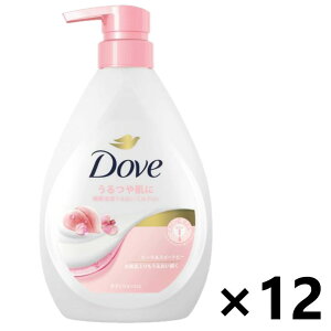 【送料無料】Dove(ダブ) ボディウォッシュ ピーチ&スイートピー ポンプ 470g×12本 ユニリーバ・ジャパン