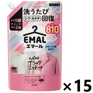 【送料無料】エマール アロマティックブーケの香り つめかえ用 810gx15袋 花王