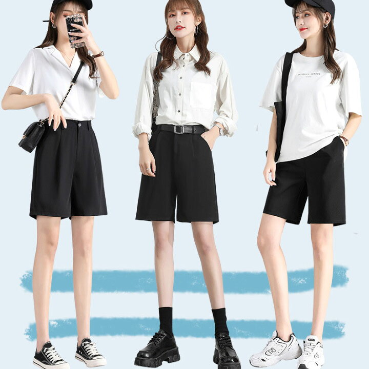 楽天市場 レディース ボトムス ショートパンツ 女性 夏 ハーフパンツ Aライン キュロット ショート丈 短パン レディース パンツ ボトム ズボン おしゃれ 通勤通学 Jocolate