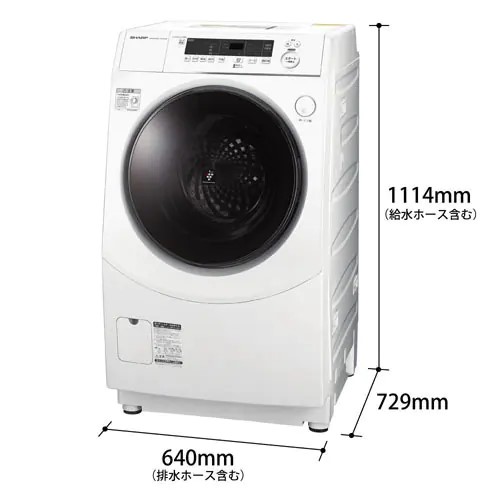 楽天市場】【設置付き】シャープ ドラム式洗濯乾燥機 洗濯10kg/乾燥6kg