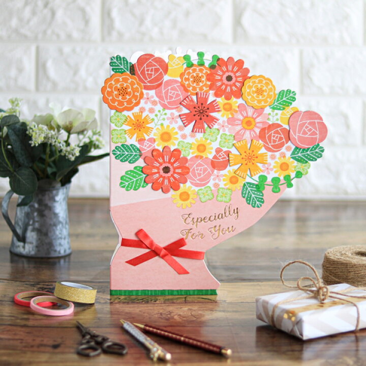 楽天市場 ダイカット色紙 フラワーブーケ ミニ 色紙 二つ折り 寄せ書き シール 卒業 卒業式 卒園 かわいい おしゃれ 大人数 退職 プレゼント デザイン ウェディング グリーティングカード メッセージ ゼットアンドケイ ギフト 贈り物 アレンジ 孫 卒団 巣ごもり おうち