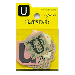 PARTS DECO U パーツデコ ゼットアンドケイ プレゼント ギフト 贈り物 アレンジ スクラップブッキング スクラップブック かわいい おしゃれ ペーパー アルファベット ミニアルバム 材料 [M便 3/25