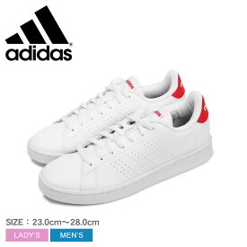 【店内全品★P5倍！】アディダス アドバンテージ ADIDAS スニーカー メンズ レディース ホワイト 白 レッド 赤 ADVANTAGE HR0235 靴 シューズ 通勤 通学 ローカット おしゃれ 定番 シンプル スポーツ スポーティ ブランド