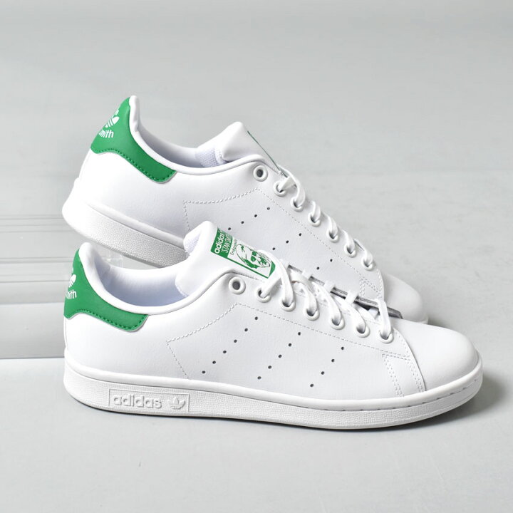 楽天市場 さらに0円引きcp 対象 アディダス スニーカー スタンスミス レディース Adidas Originals Stan Smith J M605 オリジナルス ローカット グリーン 白 ホワイト 緑 グリーン シンプル ブランド トレフォイル 靴 おしゃれ 定番 人気 Z Craft