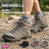 メレル モアブ 3 シンセティック ミッド ゴアテックス MERRELL ハイキングシューズ レディース カーキグ…